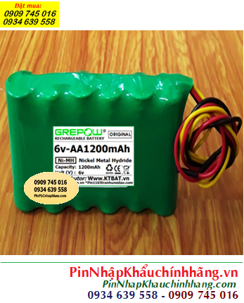 Pin đèn Exit thoát hiểm 6v-AA1200mAh, Pin đèn Sự cố khẩn cấp 6v-AA1200mAh, Pin 6v-AA1200mAh